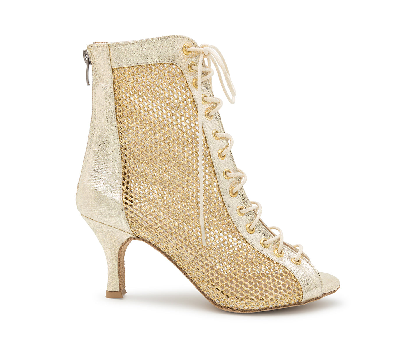 High Heels Stiefeletten Mit Goldenem Absatz Halley Heels Dance