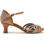 Scarpe da ballo Sparkle Shine in raso bronzo