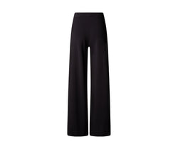 Die 359 Mumbai Yoga Hose in Schwarz von Lismina ist eine Hose mit weitem Bein und elastischem Bund, ideal für Yoga.