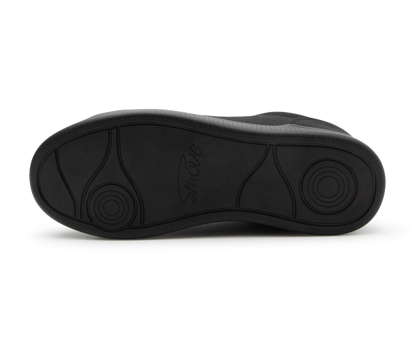 Der Dancing Queens SMOVE Dance Sneaker in Schwarz verfügt über eine PU-Sohle mit kreisförmigem Profil und mittigem Logo.