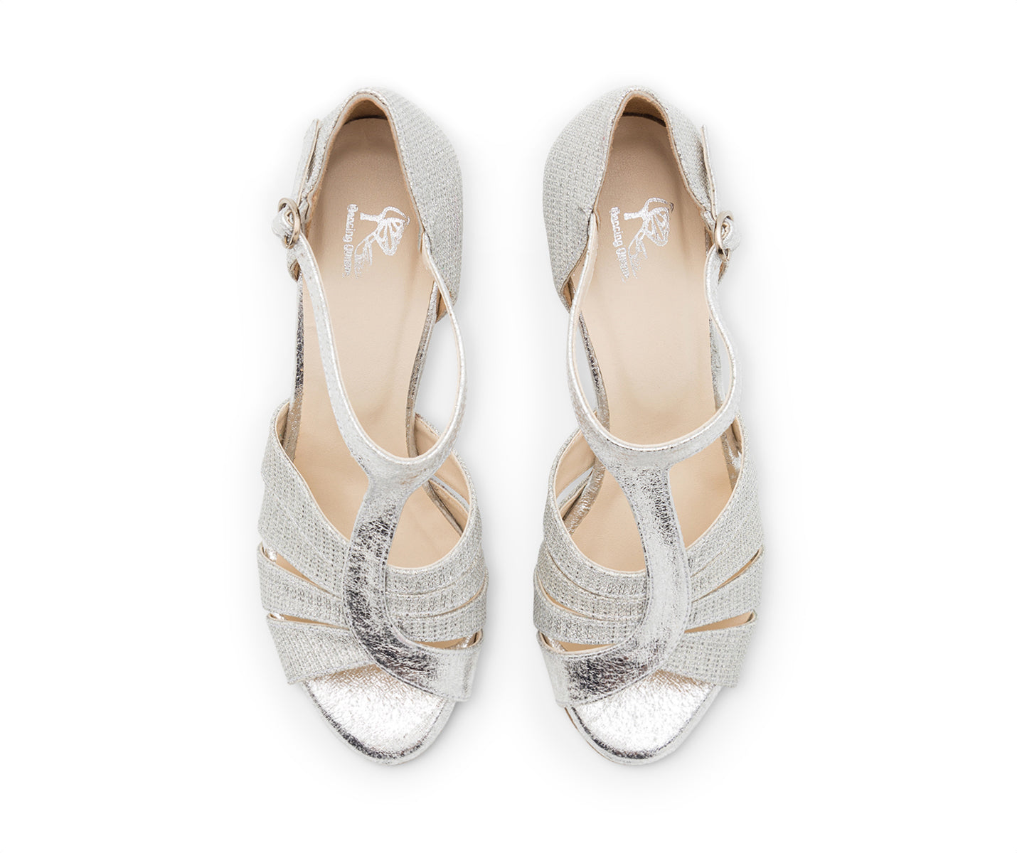 Esp09 zapatos de baile en plata