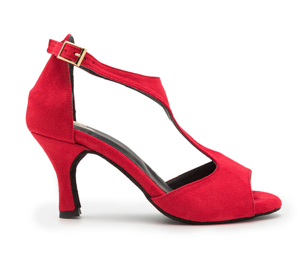 Esp12 zapatos de baile en rojo