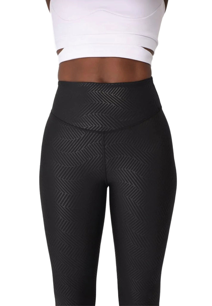 922 Leggings de aspecto de cuero en Schwarz