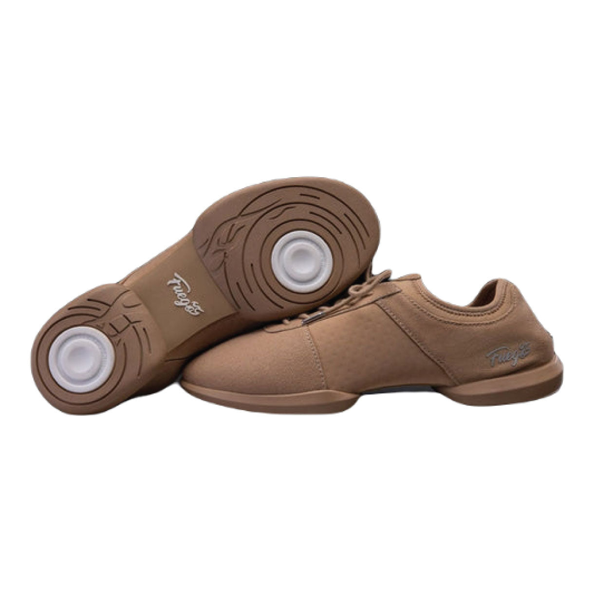 Fuego Dance Sneakers in Latte with Split Sole - Main Image