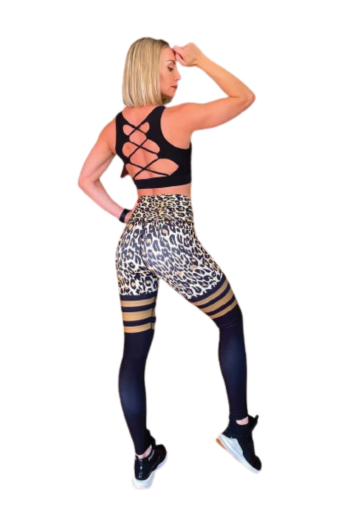 893 Leggings extra de cintura alta en leopardo