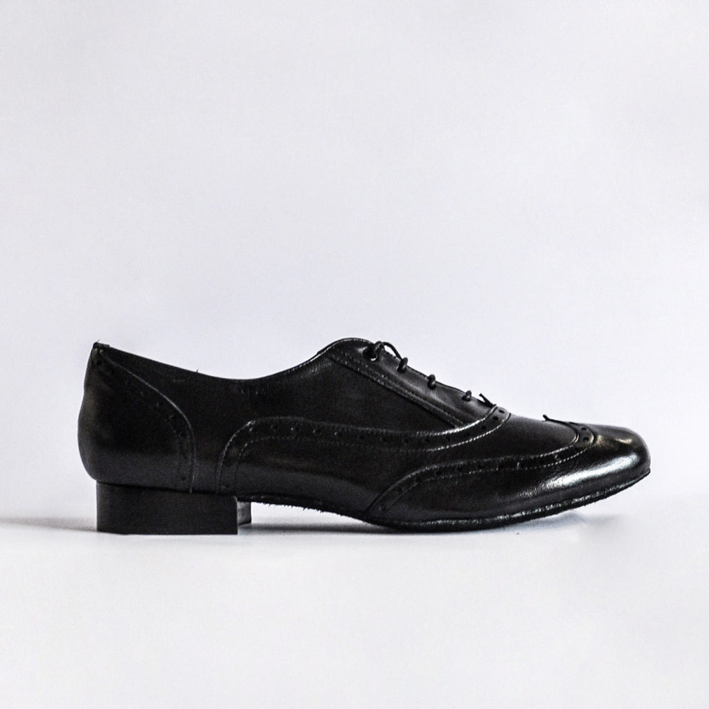 Black Dance Shoes for Men (modelo 492 Pelle Nero)