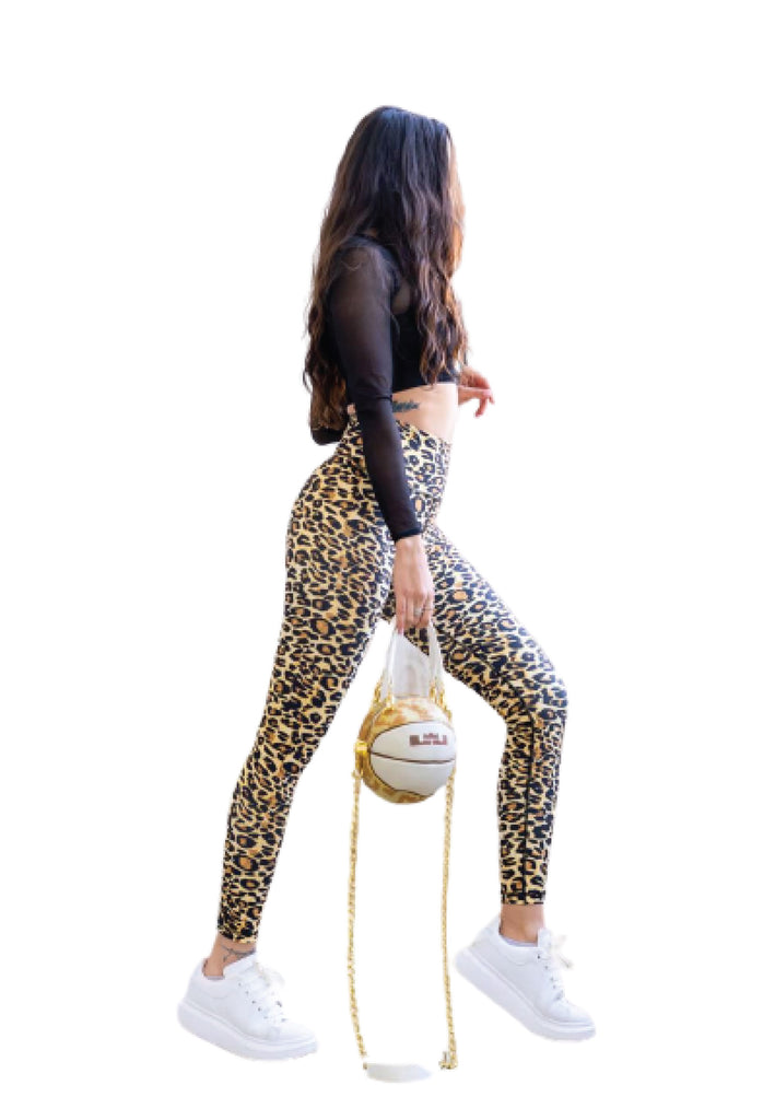 263 leggings extra de cintura alta en leopardo