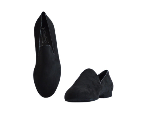 637 Dance Moocassins in Black Suede