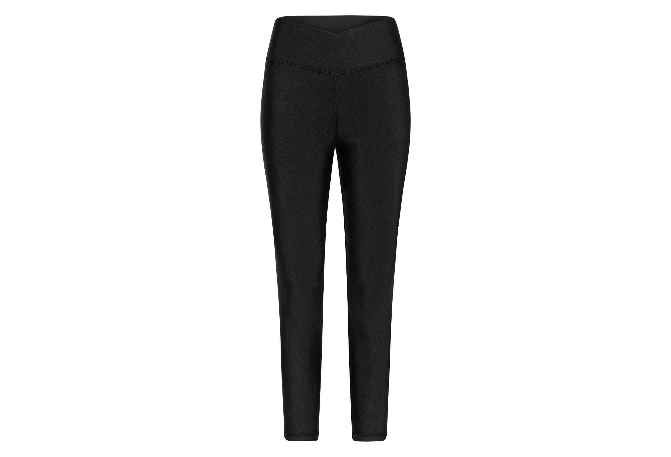 Lismina 1033 Extra High Waist Leggings in Schwarz, ideal für Yoga Fitness, auf weißem Hintergrund präsentiert.