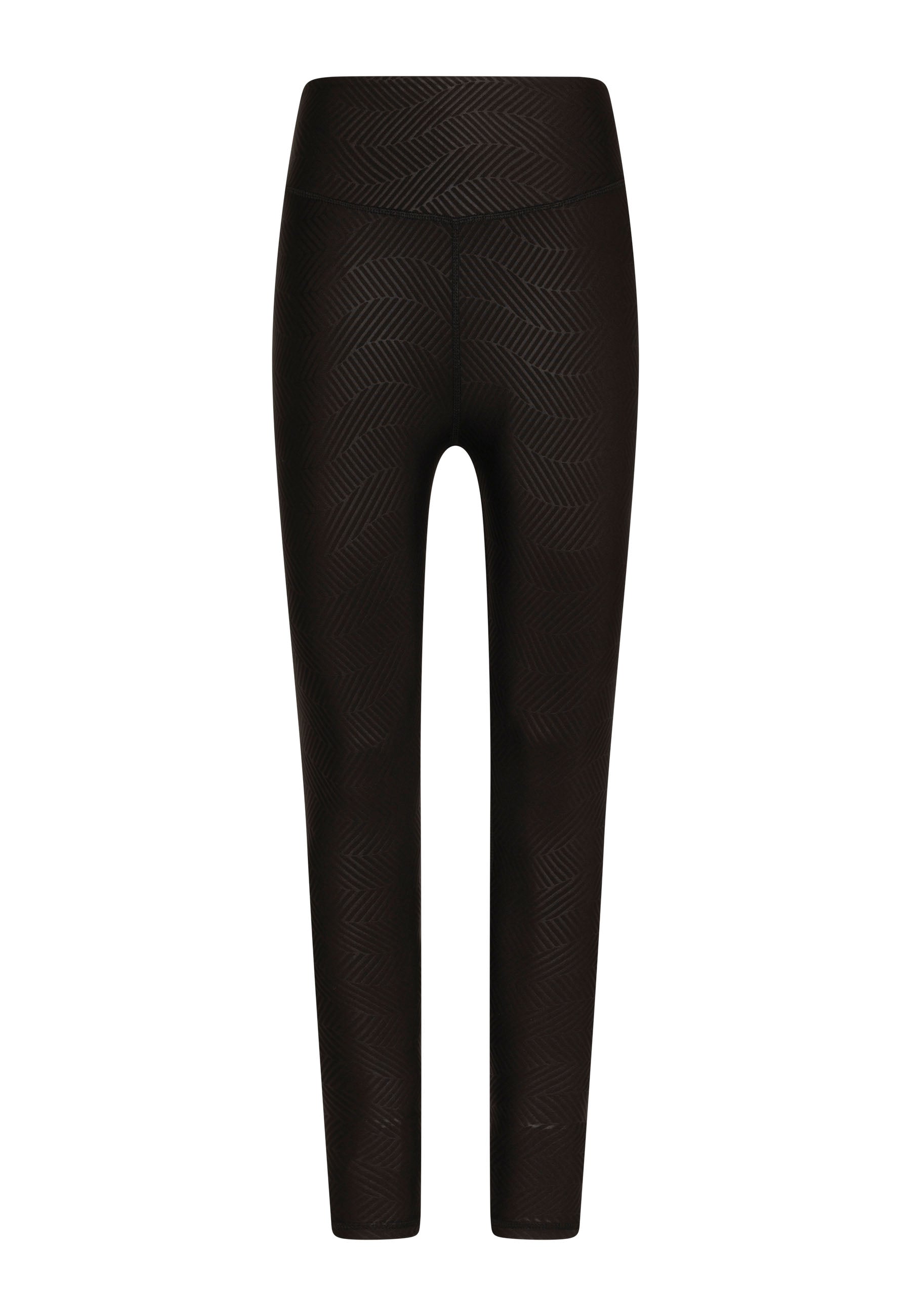 922 Leather Look Leggings in Schwarz