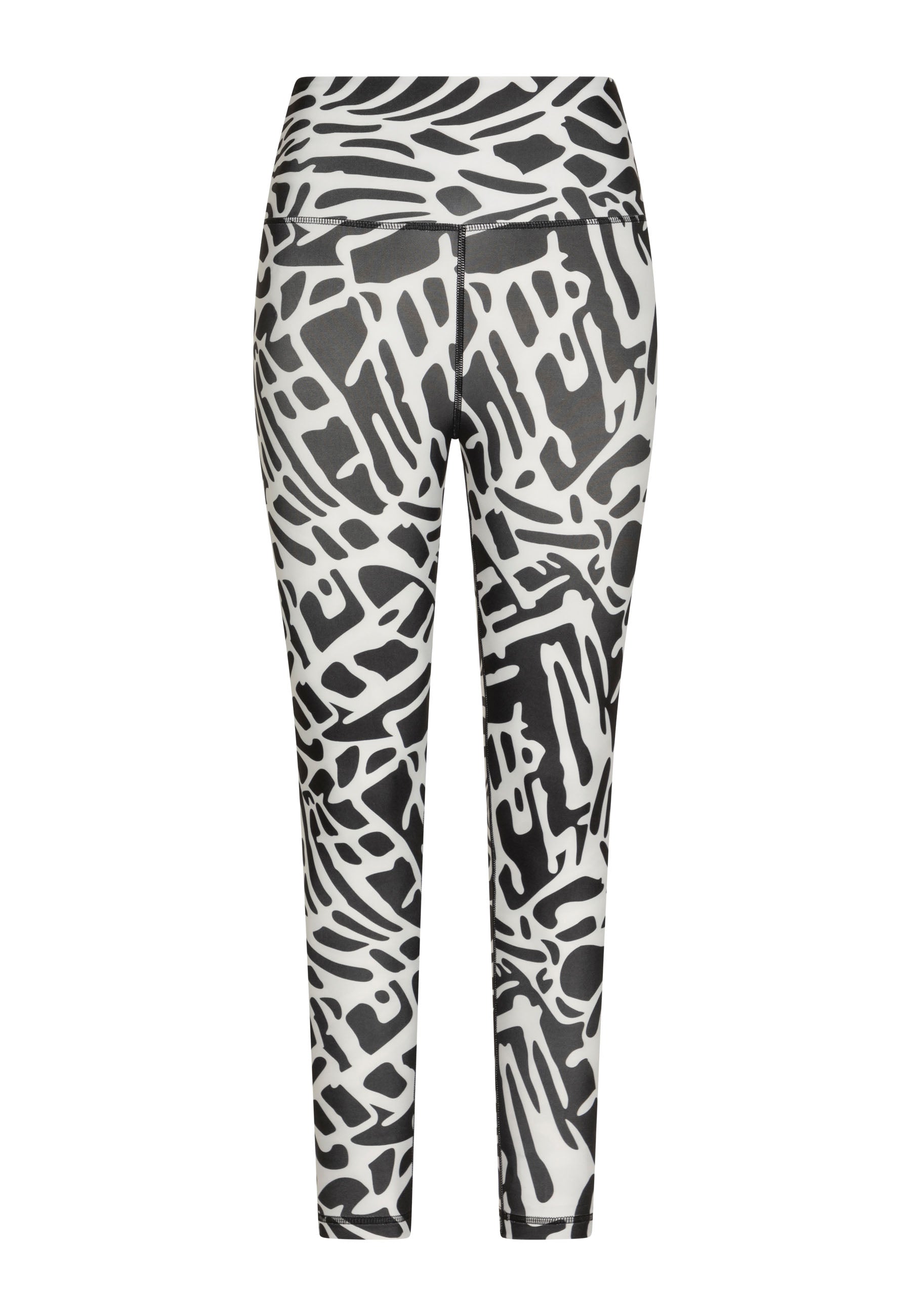 Lismina 906 Leggings mit extra hoher Taille in Schwarz und Weiß auf weißem Hintergrund.