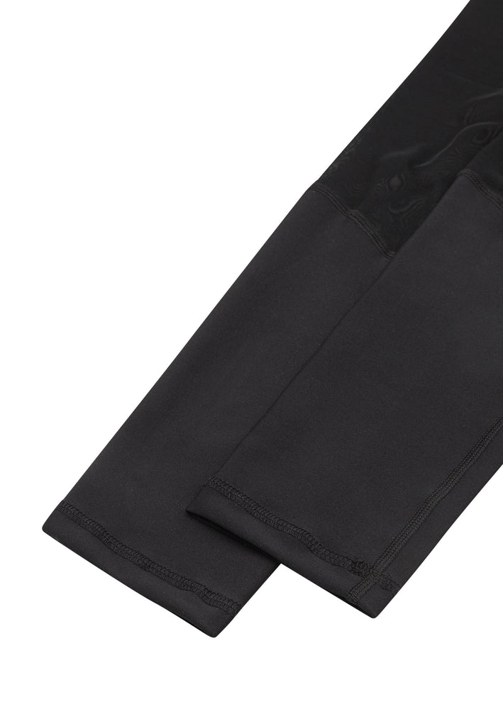 1005 Tulle Detailed Sport Leggings in Black