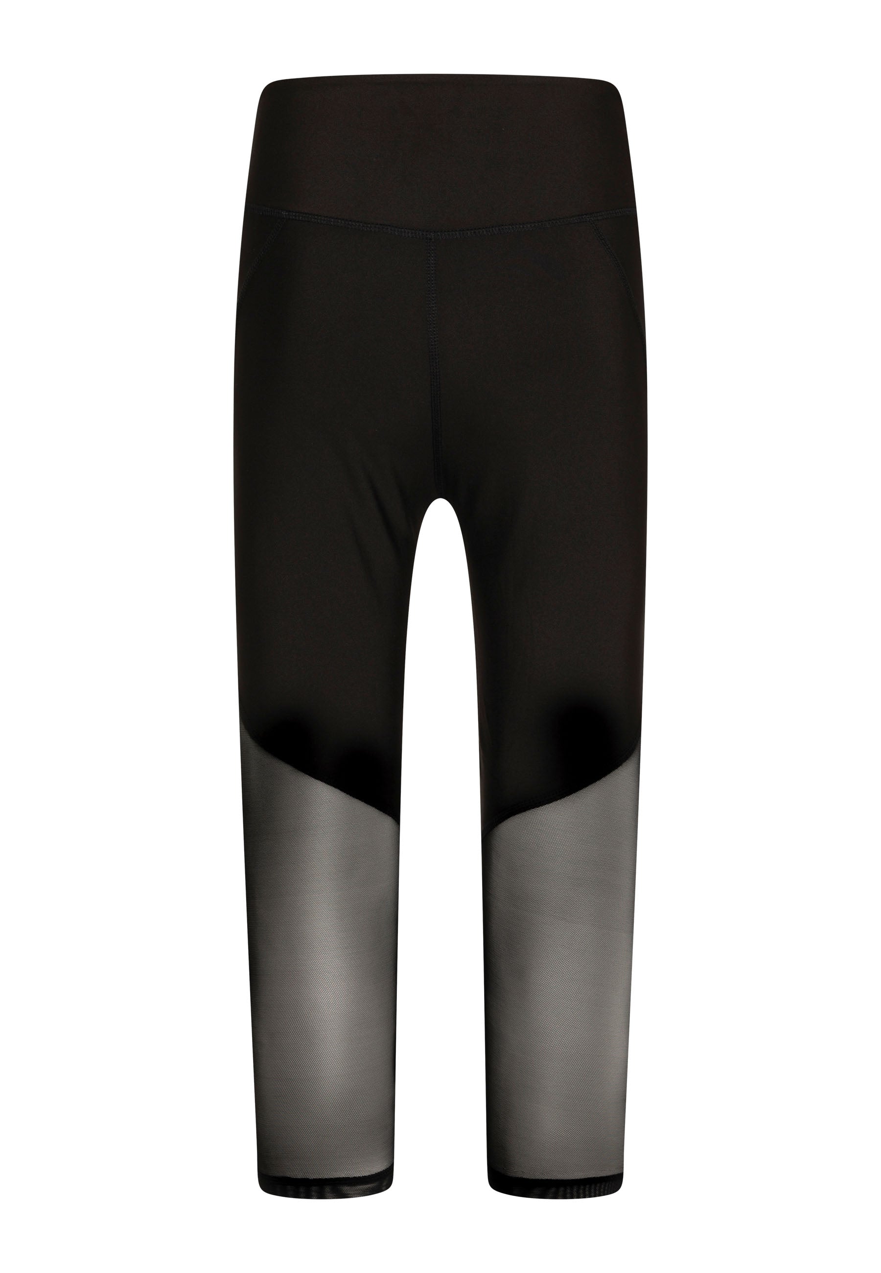 Die Capri-Leggings Lismina 939 in Schwarz verfügen über einen hohen Bund für Damen.