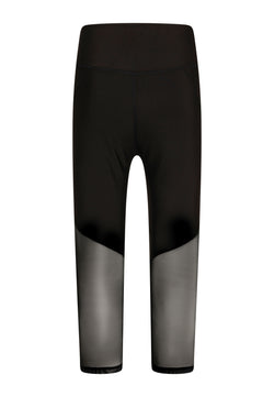 Die Capri-Leggings Lismina 939 in Schwarz verfügen über einen hohen Bund für Damen.