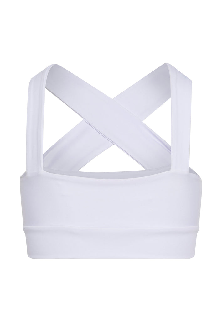 190 declated sports bra in weiss