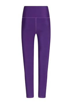 1042 Violett Extra High Waist Leggings von Lismina vor weißem Hintergrund.