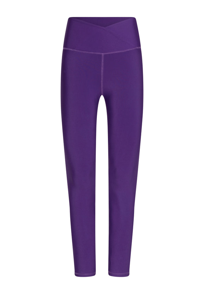 1042 Leggings a vita extra alta in viola