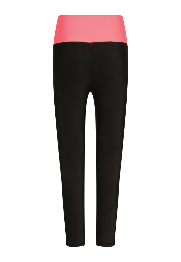 1043 Extra High Waist Leggings in black and pink