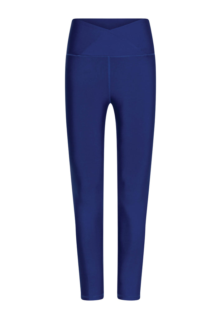 1046 Leggings a vita extra alta in blu reale