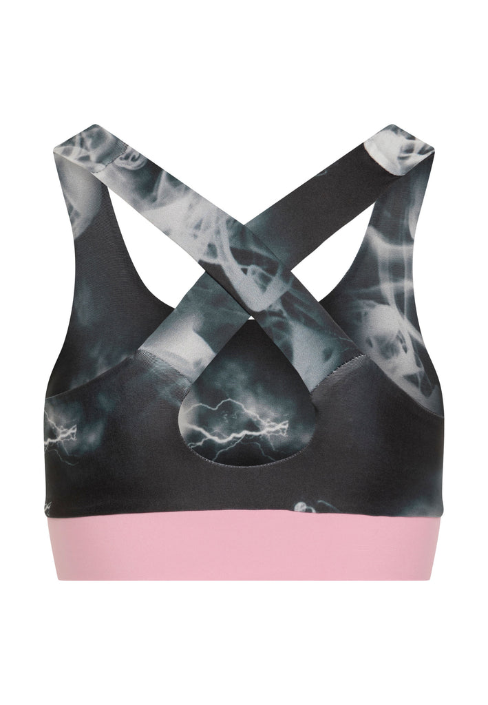 171 Sport Bra en Pink & Grau