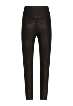 Lismina 937 Leggings in Lederoptik in Schwarz Snake auf weißem Hintergrund.