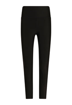 Lismina 297 High Waist Leggings in Schwarz mit Schlank-machen-Effekt, abgebildet auf weißem Hintergrund.
