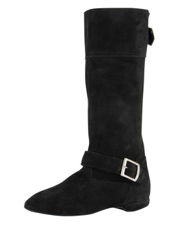 Rumpf 8830 West Coast Swing Tanzstiefel in Schwarz mit schickem Schnallendetail.
