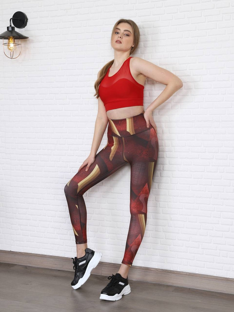 1074 Extra High Waist Leggings in Bordeaux