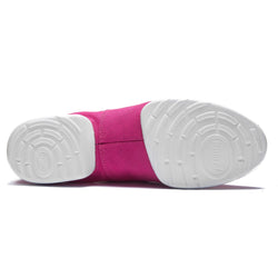 Der Rumpf 1515 Bee Sneaker in Fuchsia verfügt über eine strukturierte weiße Sohle auf weißem Hintergrund.