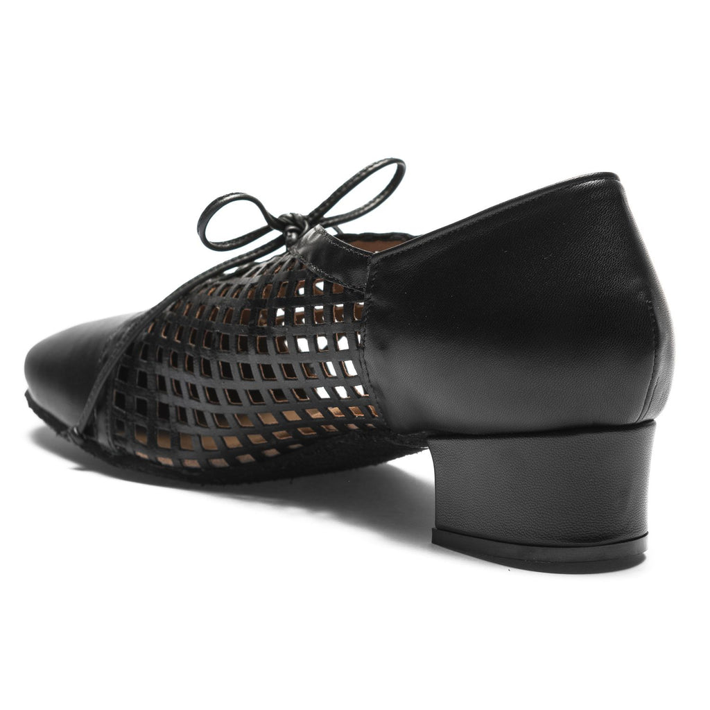 9235 zapatos de giro para mujeres en negro