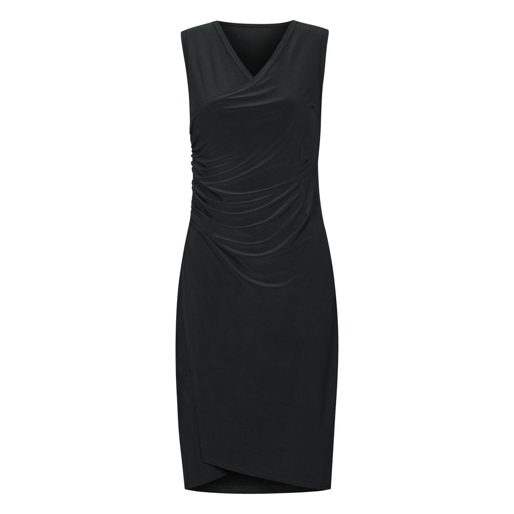 Ru5522 Vestido para mujeres en negro