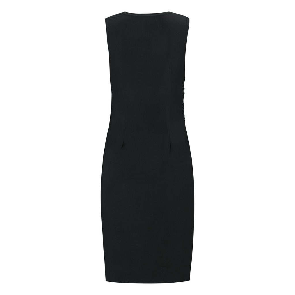 Ru5522 Vestido para mujeres en negro