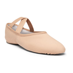 SD16 Só Dança Ballettschläppchen in Nude von Rumpf: elastische Träger, flache Sohle, gerafftes Zehendetail.