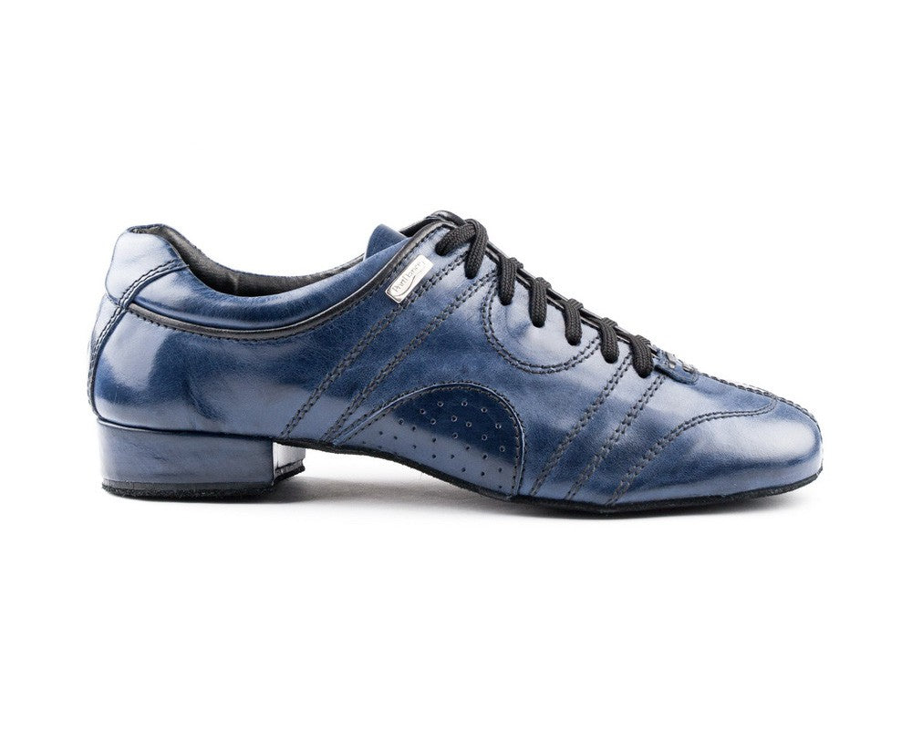 PD zapatillas de baile casual en azul con suela de gamuza