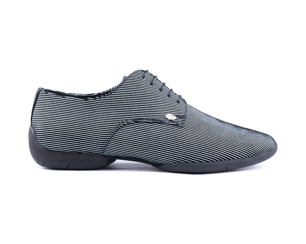 Zapatillas de baile de moda PD018 en negro/blanco