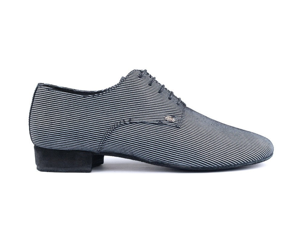 PD018 FASHION scarpa da ballo di colore nero/bianco con suola scamosciata