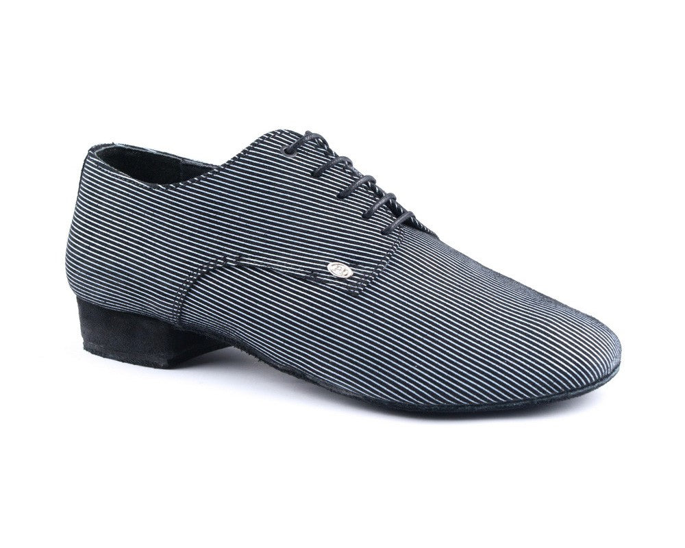 PD018 FASHION chaussures de danse en noir/blanc avec semelle en daim