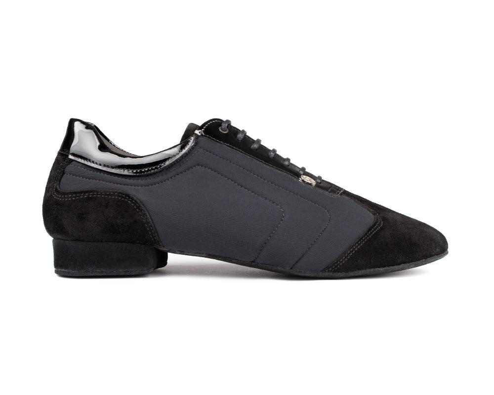 Zapatos de baile PD035 en negro con suela de gamuza