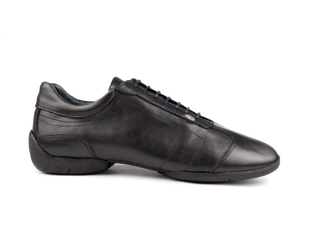 Zapatilla de baile PD035 en zapatillas de deporte de cuero negro