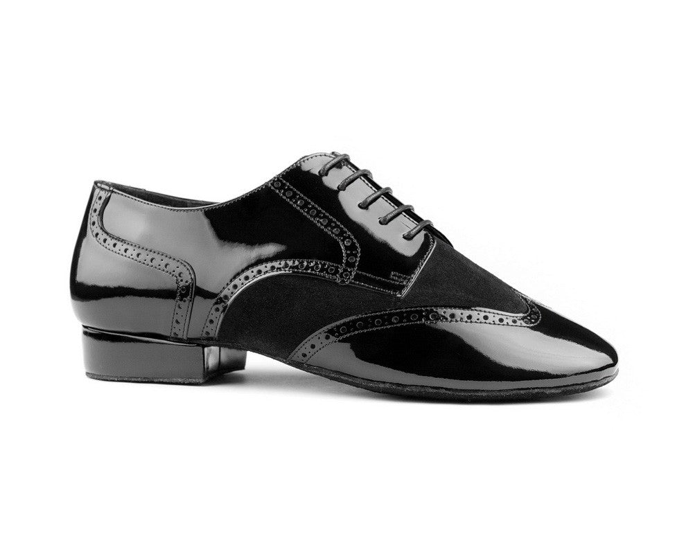 Zapato de baile de tango PD042 en Nabuk/Patente