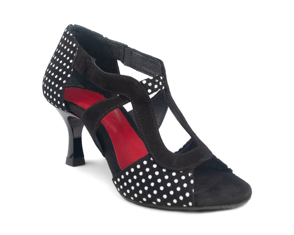 Zapatos de baile PD508 en pola negra Nubuck