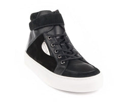 Portdance PD HH 002 Tanzsschuhe, schwarz mit Wildledersohle, ideal für Streetdance.