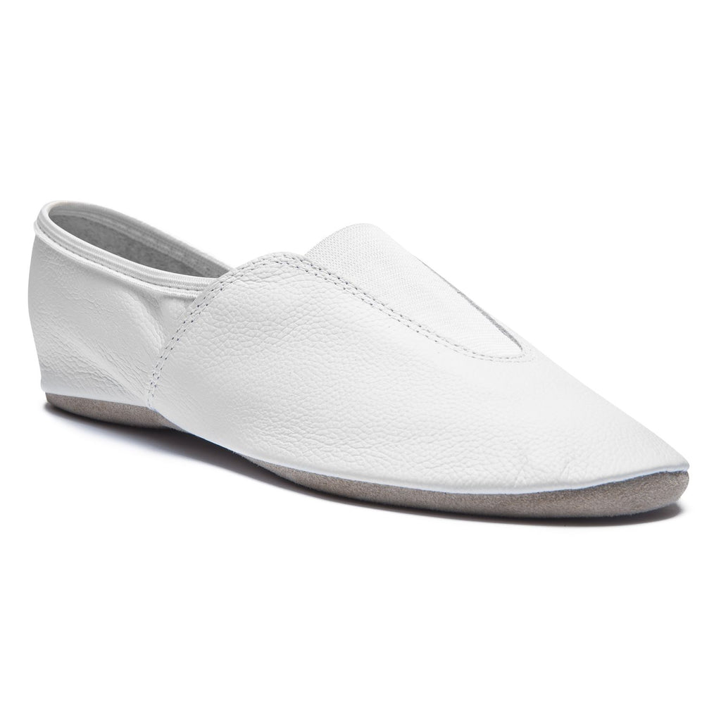 1038 gymnastics shoes in white with chrome leather soles