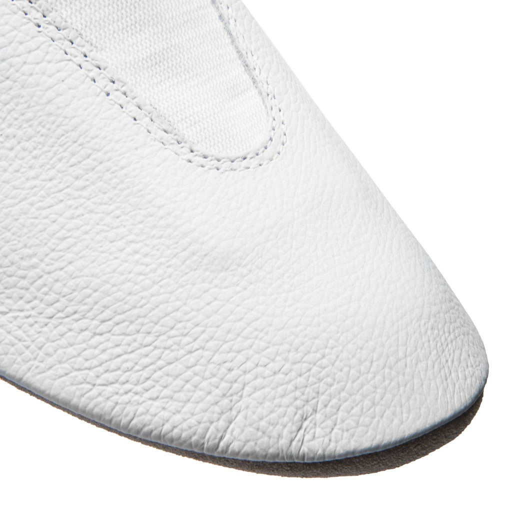 1038 chaussures de gymnastique blanches avec semelles en cuir chromé